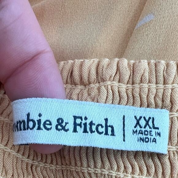 Abercrombie & Fitch tie shoulder midi dress floral sz XXL - Picture 4 of 7